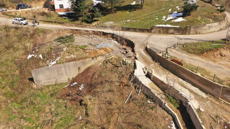 ORDU’DA 256 YOL AĞINDA HEYELAN MEYDANA GELDİ