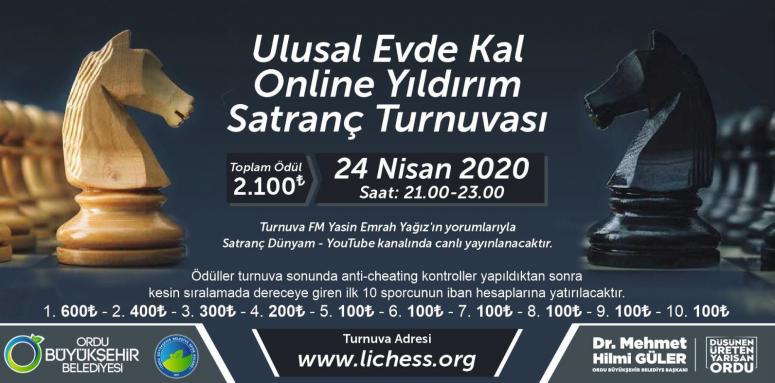 SATRANÇSEVERLER BU TURNUVAYI KAÇIRMAYIN