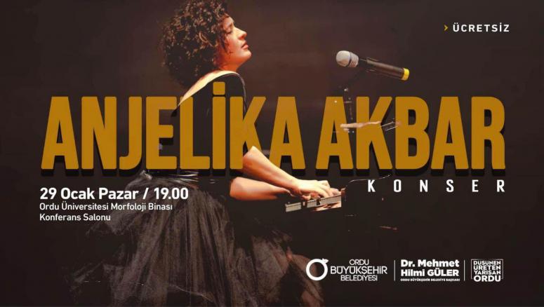 PİYANONUN KRALİÇESİ ANJELİKA AKBAR ORDU’DA