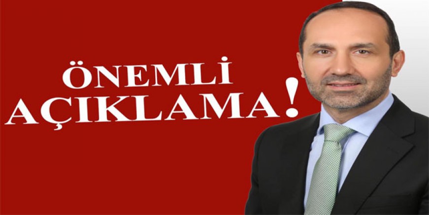 AHMET ÇAMYAR'DAN ÖNEMLİ AÇIKLAMA