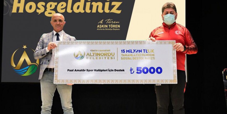 ALTINORDU BELEDİYESİ’NDEN AMATÖR SPOR KULÜPLERİNE DESTEK