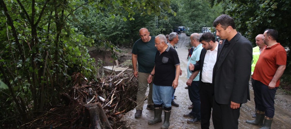 BAŞKAN GÜLER AFET BÖLGESİNDE