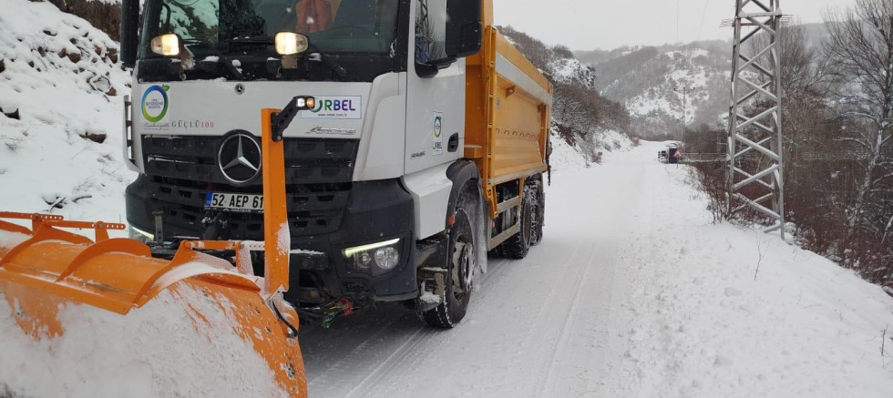 ORDU’DA KAR KALINLIĞI 60 CM’YE ULAŞTI